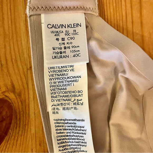 Calvin Klein Perfectly Fit Bra - Tan Nude, 40C - Picture 6 of 7